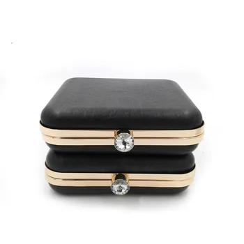 

wholesale China Factory Supply Obag Handles Frame 16.5X15.5 cm oval minaudiere box clutch frame with plastic covers purse frame
