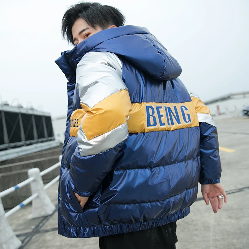 2019 UYUK Winter Coat Men Fashion Korean Casual Street Style Youth Bright Face Hoodie Men's Cotton Jacket Homme Masculino 2019 UYUK Winter Coat Men Fashion Korean Casual Street Style Youth Bright Face Hoodie Men's Cotton Jacket Homme Masculino