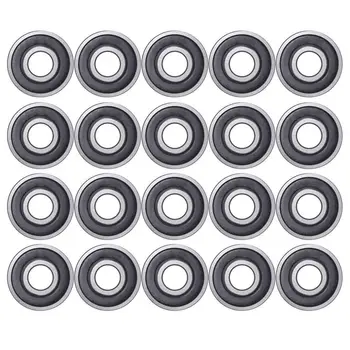 

New 20 Pack 608-2RS Ball Bearing - Double Rubber Sealed Miniature Deep Groove Ball Bearings for Skateboards, Inline Skates, Scoo
