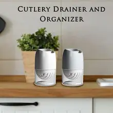 Небольшая сушилка для посуды двойная пластиковая сушилка для посуды палочки для еды многофункциональная стойка для хранения кухонной посуды