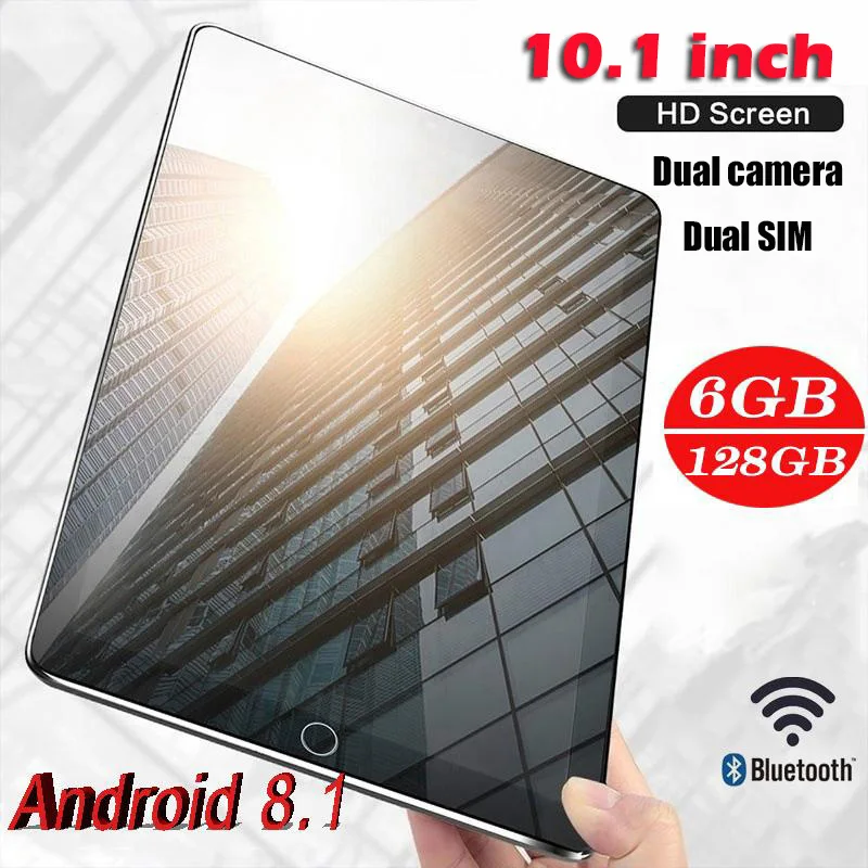 Планшеты (Бесплатная доставка) игровые планшеты Pad 4G-LTE Android 8 0 Bluetooth ПК 6 + 128 ГБ две