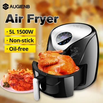 

1500W 5.5L Oil free Air Fryer Health Fryer Cooker LCD Smart Touch Airfryer Pizza Multi function Smart Fryer for French fries