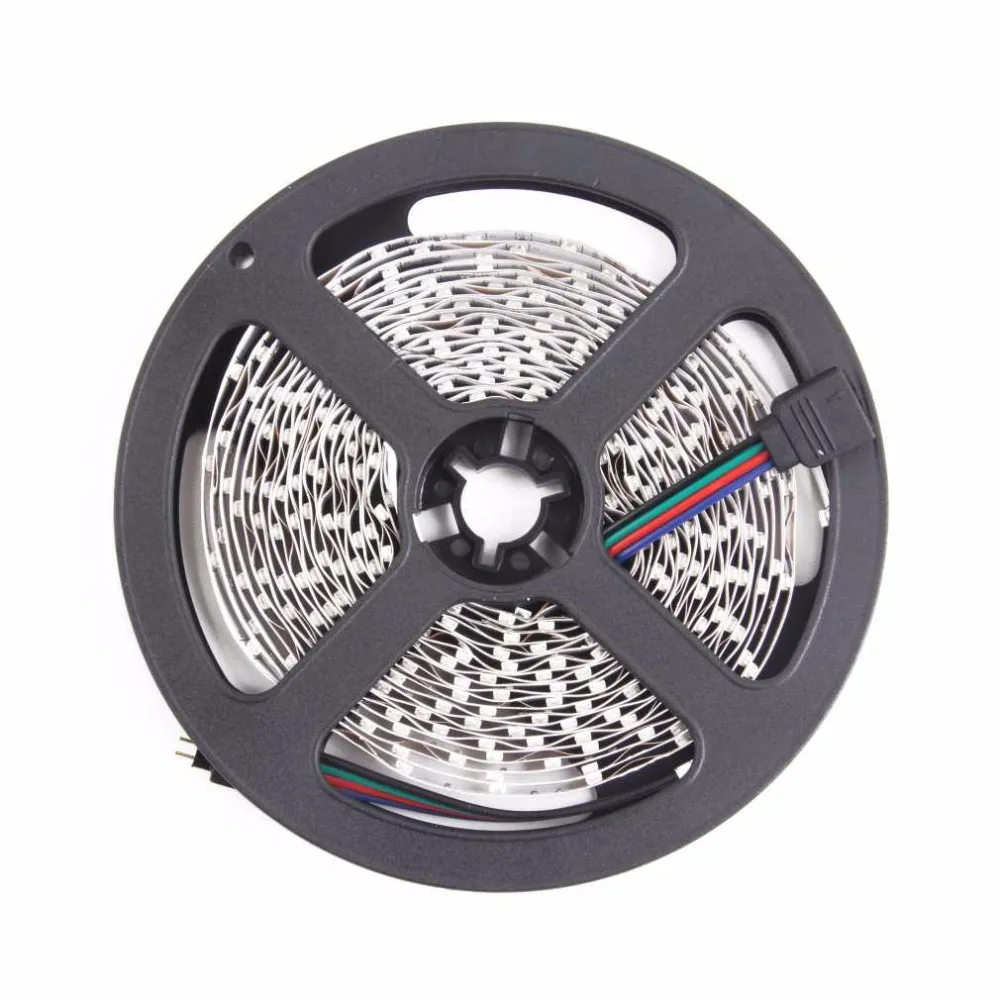 1 set 2x5 meter/1 roll Professinal 600 LEDs 3528 SMD RGB Long Service Time LED Super Brightness Flexible Light Strip DC 12V