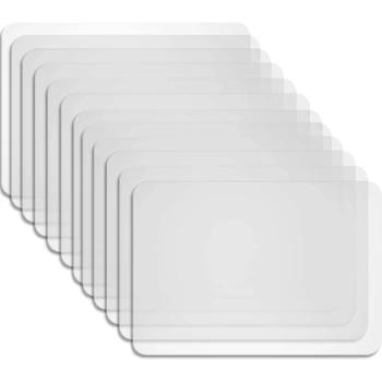 

12-Piece Plastic Mat Placemat Table Mat Heat-Resistant Placemat Placemat Suitable for Dining Table, Dining Room, Kitchen