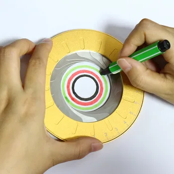 

Drawing Tool Round Circle Adjustable Measurement Drawing Ruler with Size Measure Marks TN88