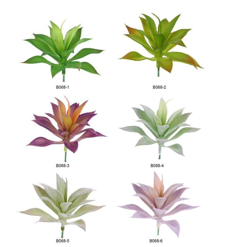 6 шт. Мини имитация суккулентных растений искусственные негоршечные Agave стеблей Дом Сад Офис украшения