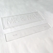 Mr And Mrs буквы знак акриловый стоячий верхний стол Свадебные украшения