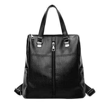 

Maison Fabre Backpack female PU Leather School Backpack Vintage School Bag Satchel Women Shoulder Bag Drop shipping CSV