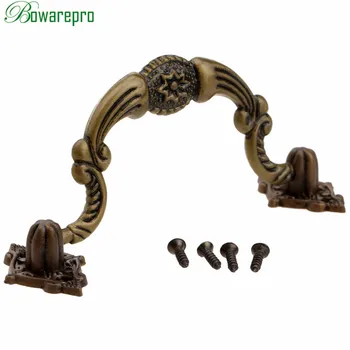 1pc Antique Handles Cabinet Knobs and Handles Retro Furniture Knobs Kitchen Drawer Cupboard Pull Handles Furniture Fitting