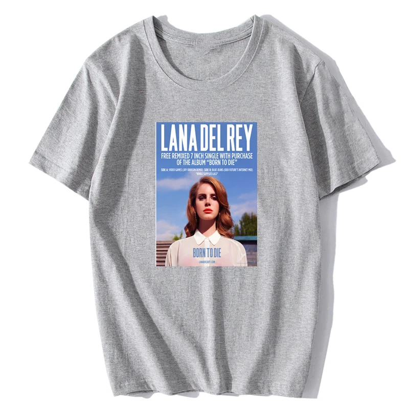 Lana Del Rey, хлопковая Футболка с круглым вырезом размера плюс, короткий рукав, брендовая мужская футболка, облегающие винтажные рубашки для мужчин/мужчин Tumblr