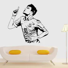 KW5144 в Neymar Barcelona Football спортсменов Гостиная украшения ПВХ экологически чистые съемные импортные товары, Лидер продаж