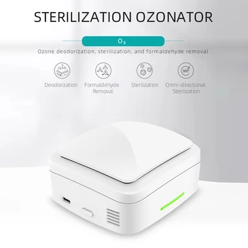 

Car Air Purifier Mini Ozone Purifier Rechargeable Ozone Disinfection Deodorizer Ion Sterilizer For Car Inner/ Home Supplies
