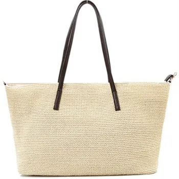 

Women Handbag Shoulder Tote Vacation Women's Bag Straw casual Bag Woven Portable Large-capacity Beach Bag