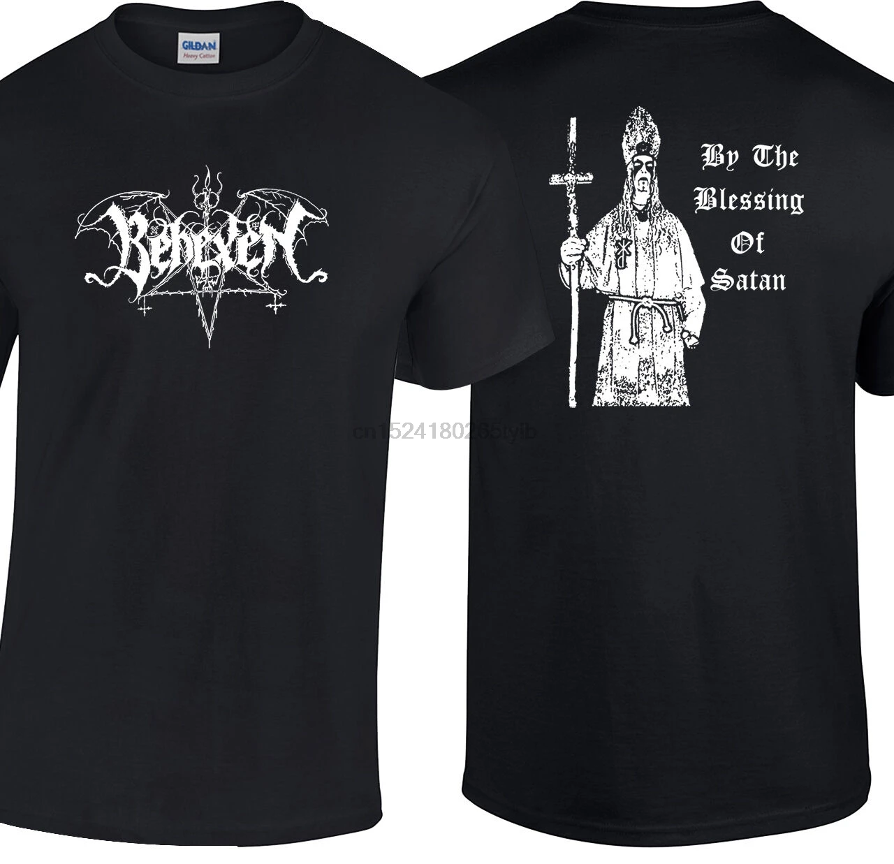 Behexen футболка благословение сатаны черный металл унисекс мужские дамы саргейст