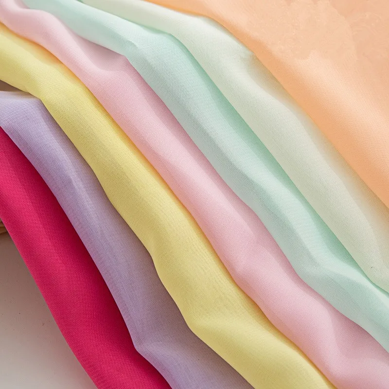 

150cm*100cm Chiffon Fabric for Bridal Wedding Dress Mosquito net Lining Fabric Summer Skirt tulle curtains DIY Sewing Supplies
