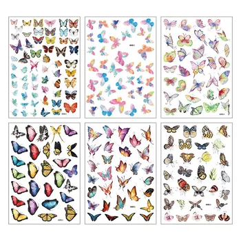 

1 Sheet Cute Butterfly Sticker Kawaii Stationery Sticker Decorative Adhesive Sticker For Kids Girls DIY Diary Scrapbooking