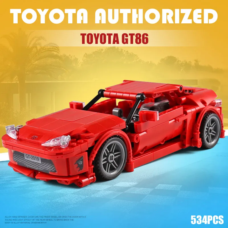 Подлинная авторизация лего Technic Creator MOC Car Initial D Toyota AE86 мультипликационный