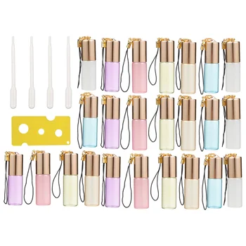

29pcs Roller Bottle Useful Portable Roll-on Bottles Roller Ball Bottle Essential Oil Bottles