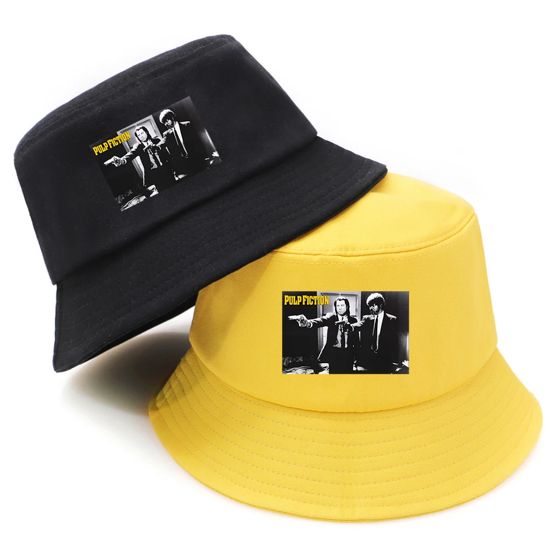 Pulp Fiction Retro Harajuku Foldable Fisherman Hat Woman Summer Panama Bucket 2020 Fashion Hip Hop Streetwear Caps | Аксессуары для