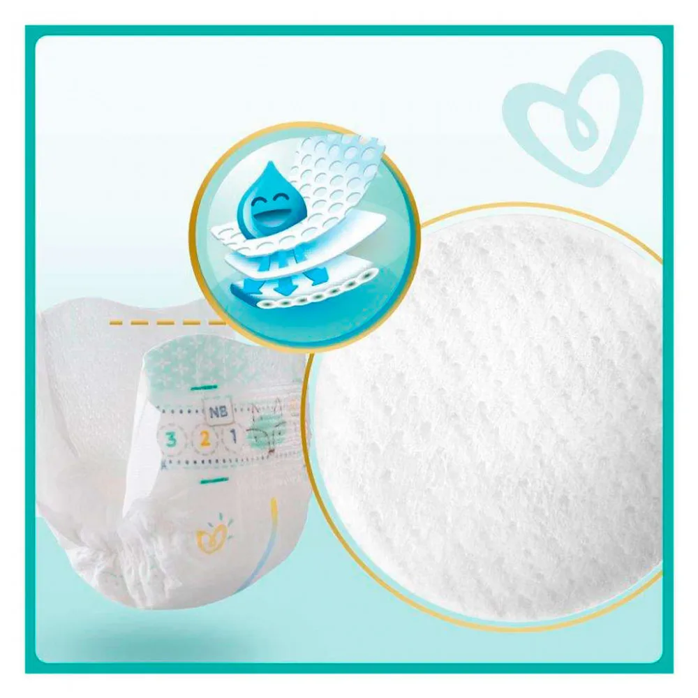 Подгузники Pampers, Premium Care, размер 2, 4-8кг, 66 шт