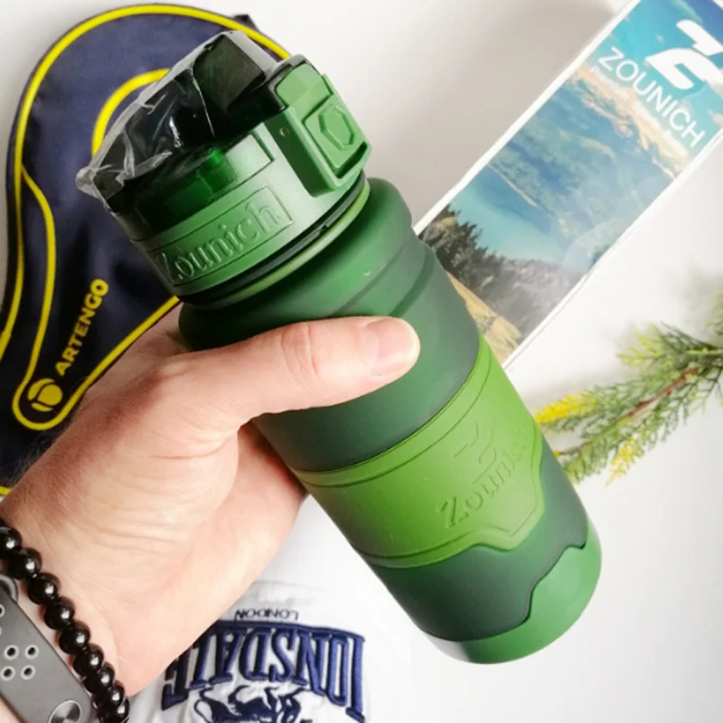 500ML700ML портативная Спортивная, походная, велосипедная, дорожная, пластиковая бутылка для сока, воды, модная, большая емкость, бутылки, тепло, рождественский подарок