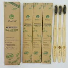 3 шт in1BOX натуральный экологически чистый бамбуковый уголь зубная щетка