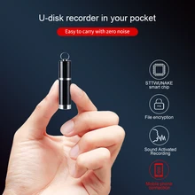 Dictaphone Voice-Recorder Flash-Drive Audio-Sound STTWUNAKE Micro Professional Digital