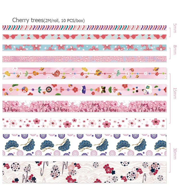 10 шт. Cartoonl васи ленты искусство журнал украшения Скрапбукинг Kawaii маскирующая лента Свадьба/День рождения/Пуля журнал