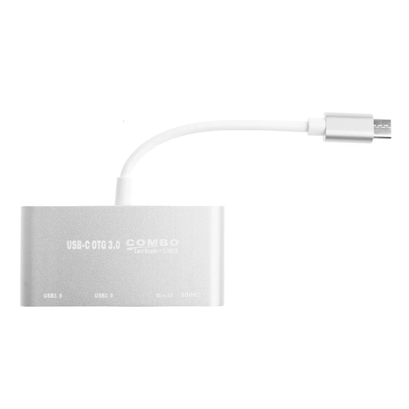 5-в-1 USB-C 3,1 Тип-C OTG USB 3,0 2,0 концентратор SD/TF Card Reader Combo для ноутбука