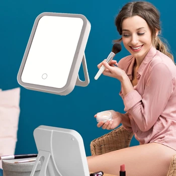 

33 LED Lighted Vanity Makeup Mirror Adjustable Brightness Cosmetic Table Lamp H37B