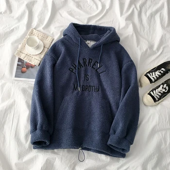 

Hooded Winter Tracksuits Embroidery Pulover Women Warm Hoody Plus Size Women's Sweatshirt Long Sleeve Clothes For Women