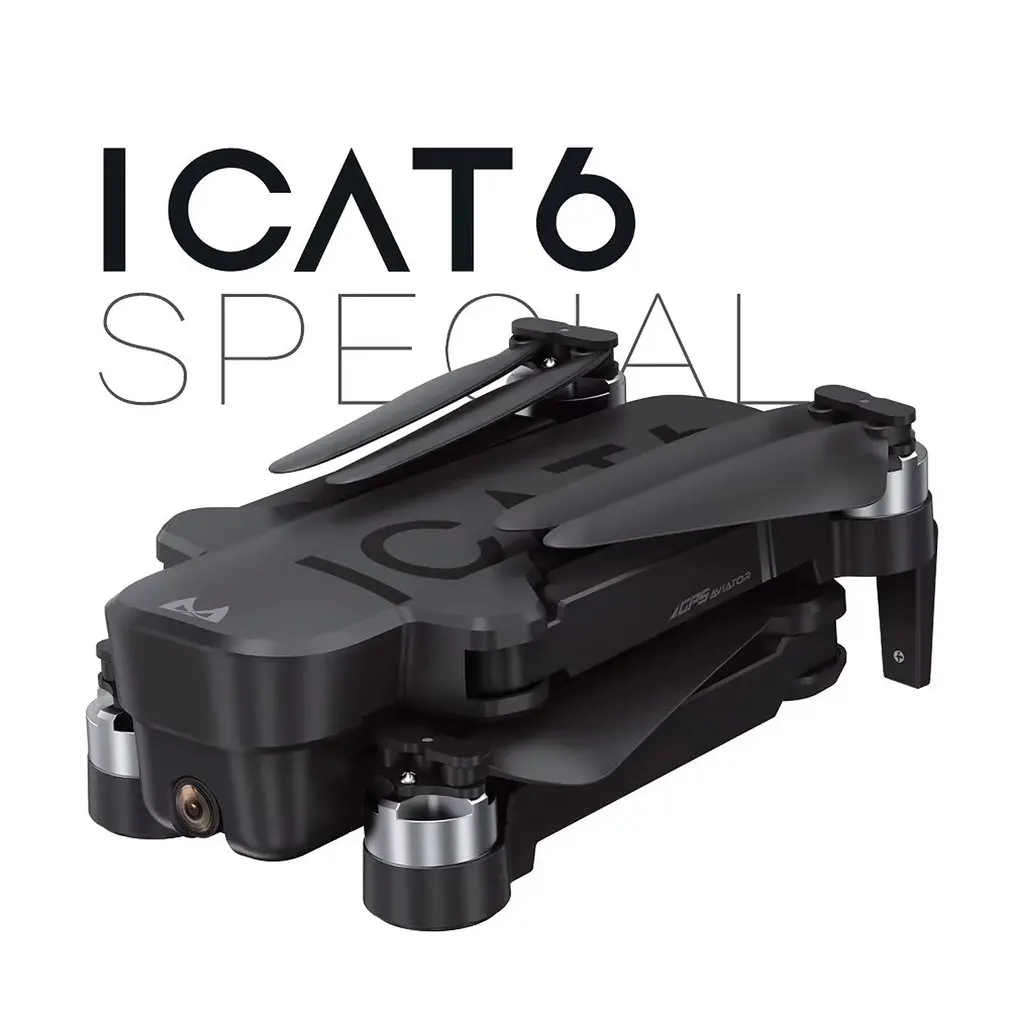 SMRC ICAT6 Профессиональный складной вертолет бесщеточный gps Дрон с камерой HD 4K RC самолет для модели самолета начинающего вентилятора
