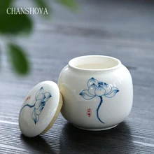 CHANSHOVA Традиционный китайский Ретро высокотемпературный обжиг фарфоровый чай Caddy китайский керамический контейнер для хранения чая H195