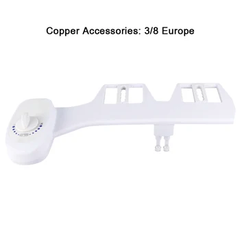 

Self-cleaning Water Spray Dual Nozzle Hygienic Home Health Care ABS Mechanical Bidet White Non Electric Toilet Seat Washing