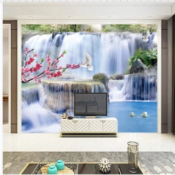 

3d landscape wallpaper morden waterfall wallpapers 3d murals wallpaper for living room 3d wallpapers