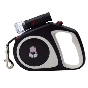 

1 Set Pet Traction Rope Abs Nylon Pet Supplies Dog Collar Leash Retractable Automatic Lighted Walking Dog Rope