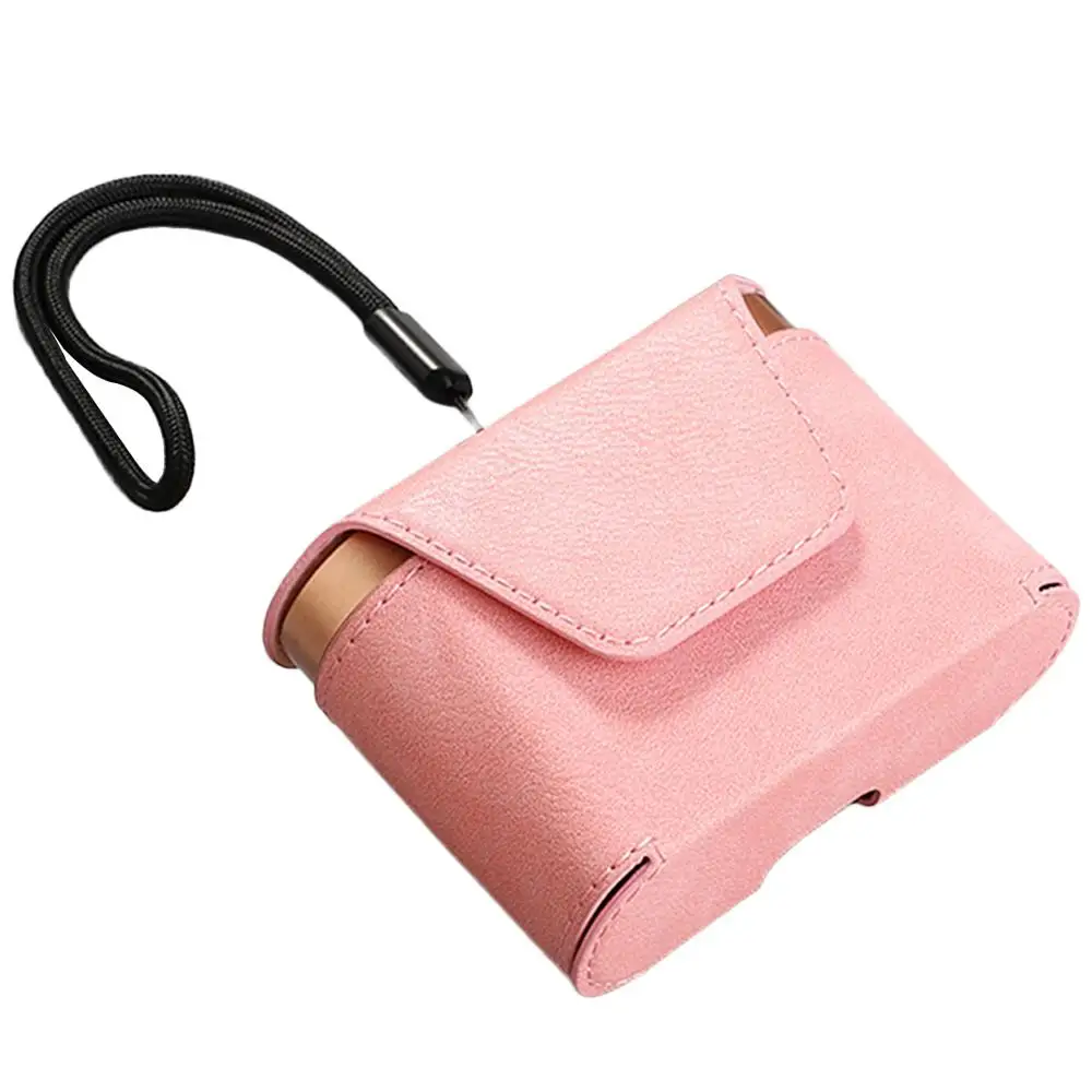 Pink JINSERTA кожаный чехол Магнитная защитная коробка для sony WF-1000XM3 Bluetooth гарнитура наушники полное покрытие чехол для хранения сумка - Цвет: Pink