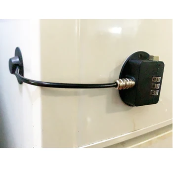 

1 pc 3 Code Freezer Lock Security 3 Password Fridge Refrigerator Door Lock Child Proof Winodw Lock Drawer Door Toilet Lock