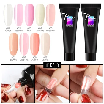 

Docaty Quick Extension Gel Varnishes Nail Art Crystal Jelly Color Polygel Nail Easy To Handle Acrylic Gel for Nail Extensions