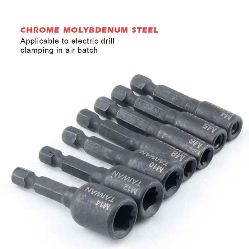 1/4 Hex Shank Square Driver Tap Die Socket Adapter Thread Screw Tapping