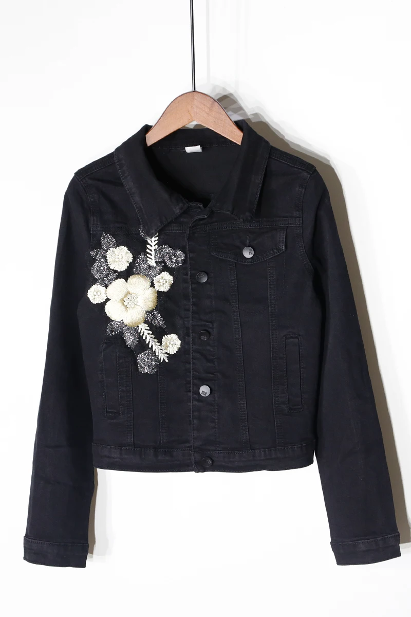 black denim jacket stretch