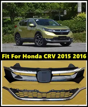 

High Quality Car Front Bumper ABS Middle Grille Racing Grills For Honda CRV 2015 2016