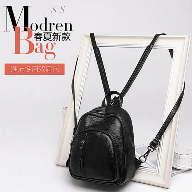 Новинка 2019 MS рюкзак ms одноцветная многофункциональная сумка модные женские