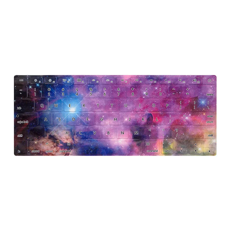 Чехол для клавиатуры Starry Sky для Macbook Pro 13 15 Air 13 Mac 13 Аксессуары Силиконовая клавиатура для кожи США/ЕС Версия для A1278 A1286