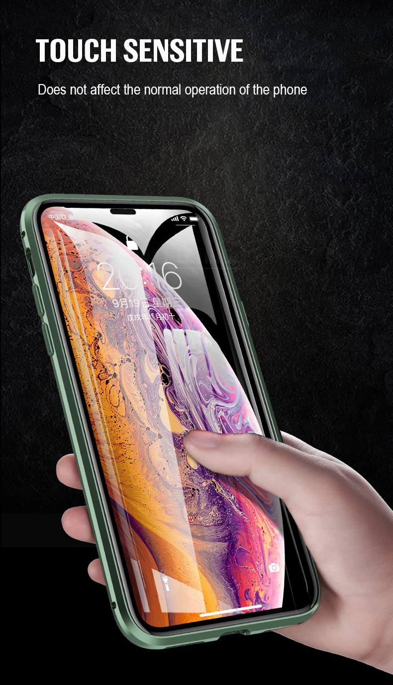 360 Защитный чехол для телефона для iPhone 11 Pro Max, Магнитный чехол, металлический чехол Bumber для iPhone 11 Pro Max, противоударный чехол