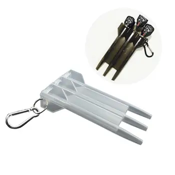 

Portable Dart Box Transparent Nylon Plastic Dart Holder Dart Organizer Case with Lock Dart Storage Box