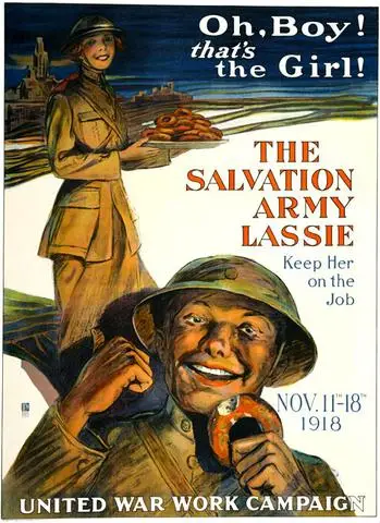 Армия спасения Lassie History WWI WW1 пропагандистский постер винтажный Ретро Холст