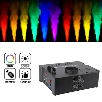 

High Power Professional 1500W Smoke Fog Machine Vertical Spray Up/Down Stage Fogger DMX Wireless Remote Control,30 RGB LED Light