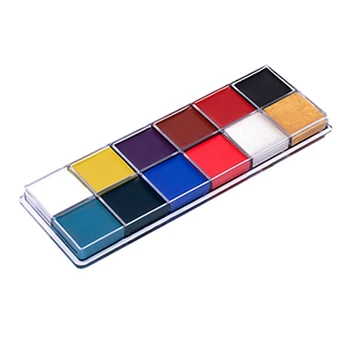 

2020 New Arrivals 12 Color Halloween Oil Paint Body Paint Paint Body Face Paint Paste Drama Makeup Children 1 Box
