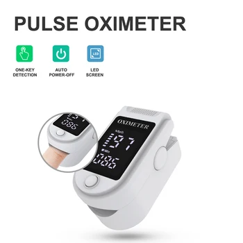

Portable White LED Pulse Oximeter Finger Oximetro De Dedo Spo2 Saturimetro Monitor Da Dito Pulsoximeter Oximeters